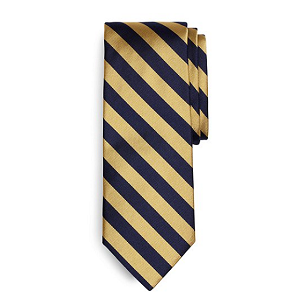 BB4 Repp Tie - Gold-Navy
